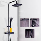 Columna Ducha Rectangular Con Monomando Y Ducha Telefono