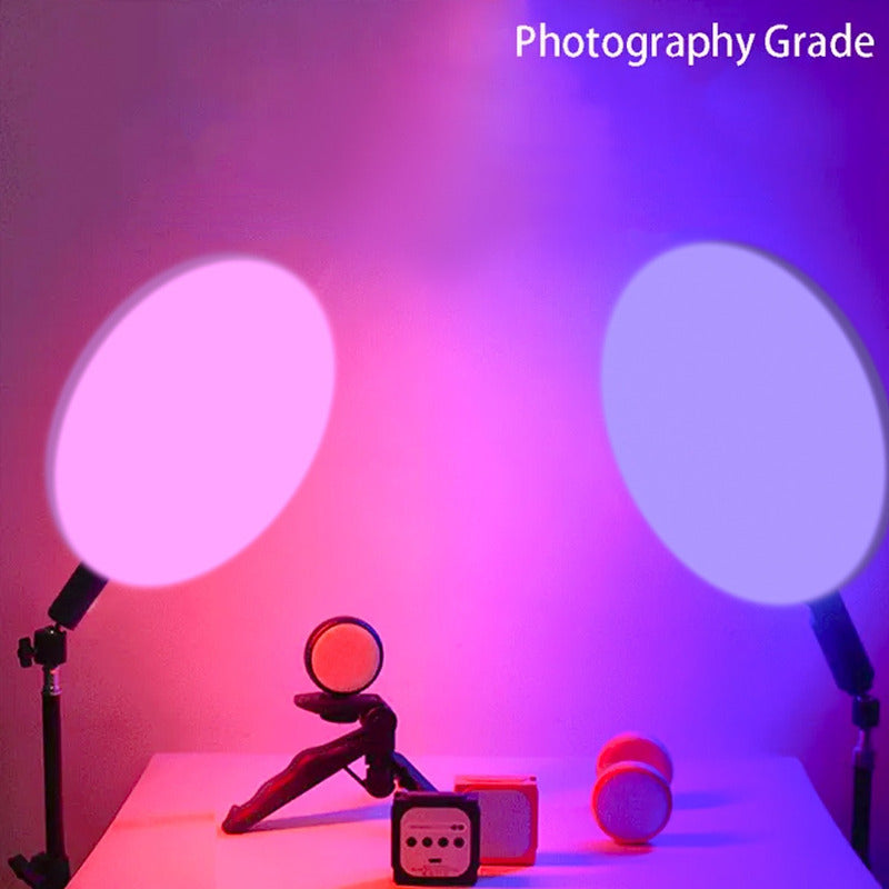 Panel Luz Rgb Estudio Fotografía Video 22cm Tripode Control