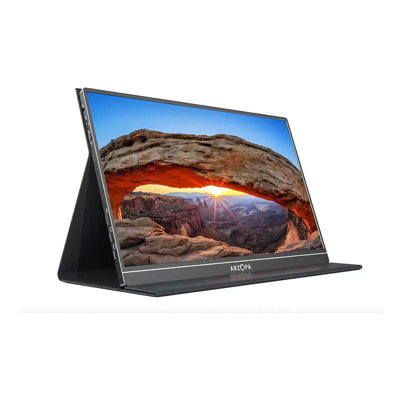 Monitor Arzopa Portátil S1 Table 2025 15.6 Uhd Parlante Case