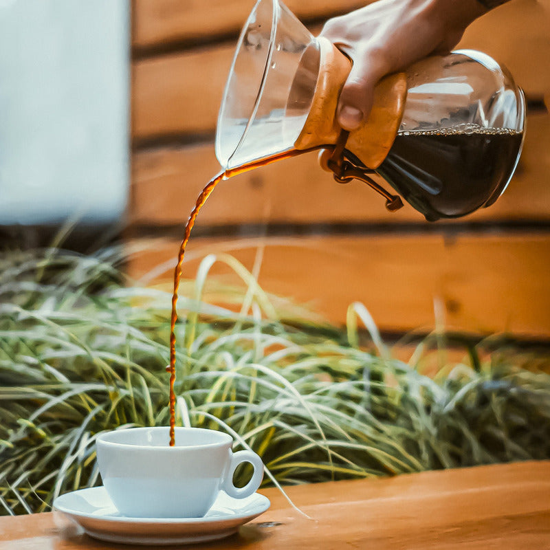 Cafetera Tipo Chemex 800ML Pour Over Por Goteo Vidrio Para Verter