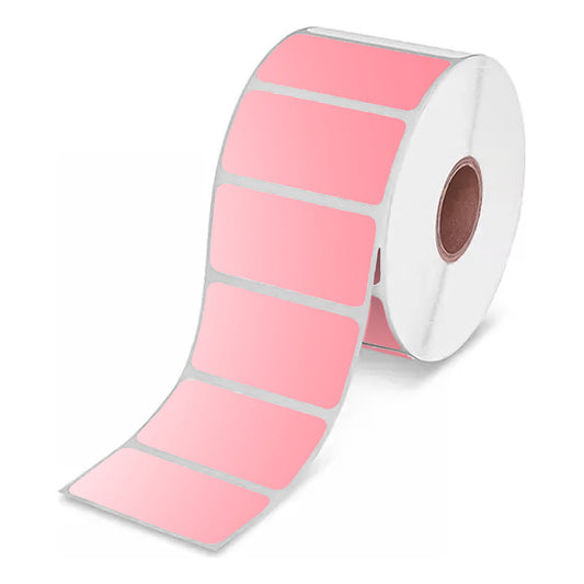 Etiquetas Adhesivas Térmicas 50x30mm Rollo 1000u Rosado