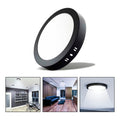 Foco Plafon Led Sobrepuesto Redondo 12w Luz Fria Borde Negro