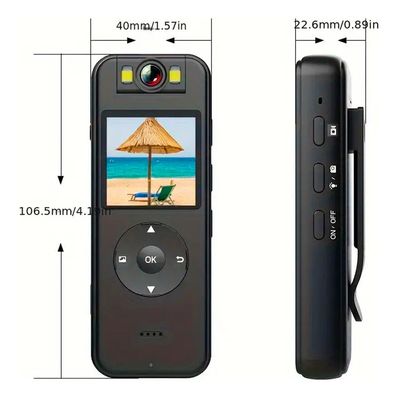 Mini Cámara Deportiva 4k Hdr Con Wifi Para Sendero y Conducción