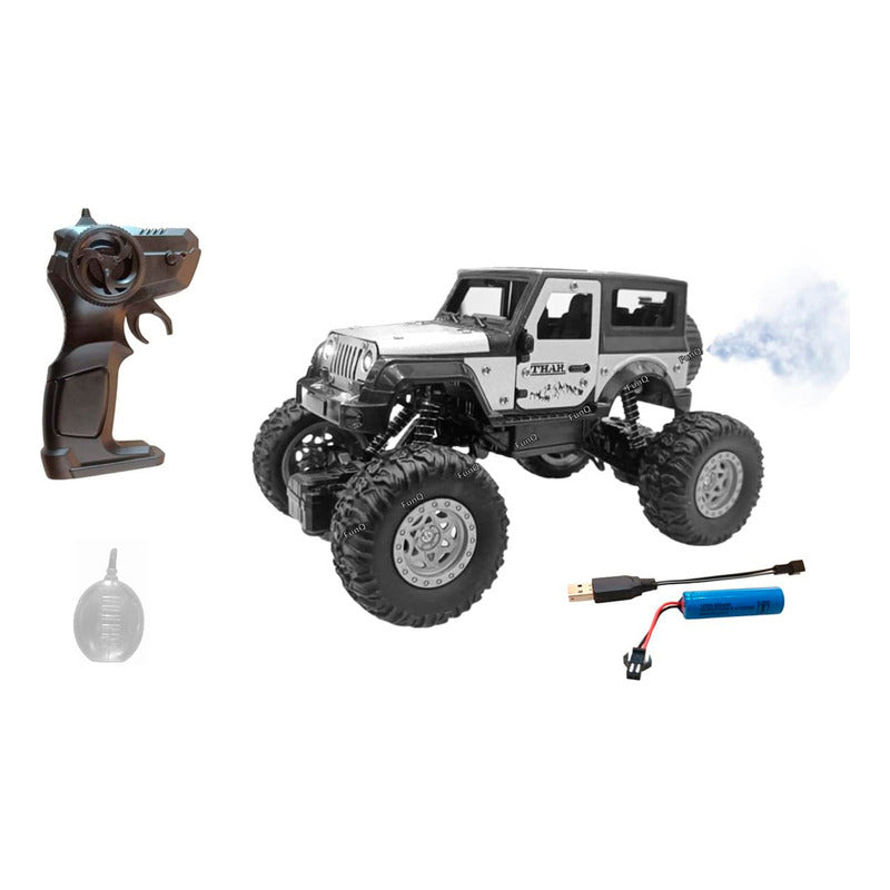 Auto Control Remoto Jeep Cross Country 2.4ghz Humo Y Luces