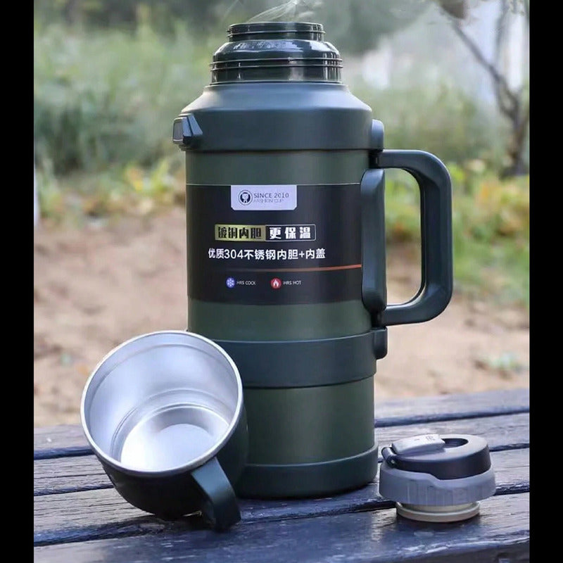 Termo Botella Infusor Acero Inoxidable 1,3 Lt Termico Camping