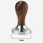 Tamper Acero Madera Para Cafetera Espresso 58mm Barista Cafe
