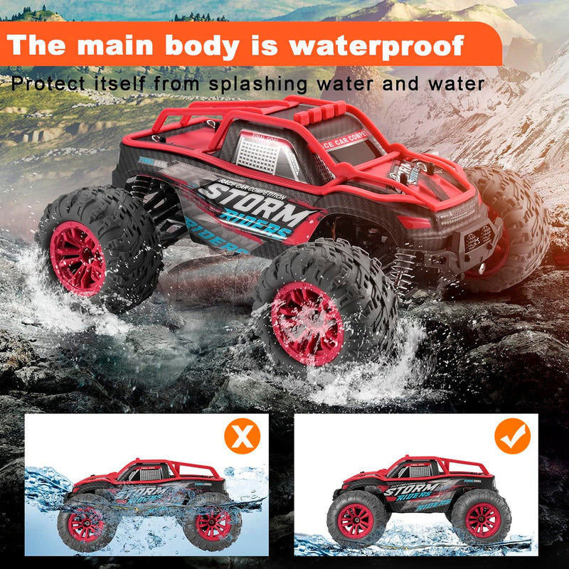 Auto A Control 4x4 Todo Terreno Rider Storm Profesional Escala 1:14