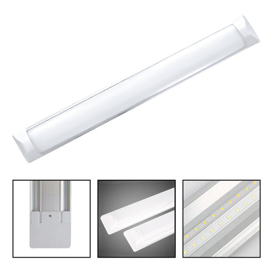 Tubo Led Canaleta 120cm Canoa Plana 36w Luz Fria Aspor