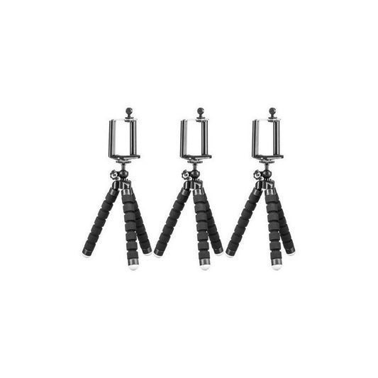 Pack 3 Mini Trípode Celular Flexible FlexiPod Giratorio