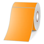 Etiquetas Adhesivas Térmicas 100x150mm Rollo 500u Naranja