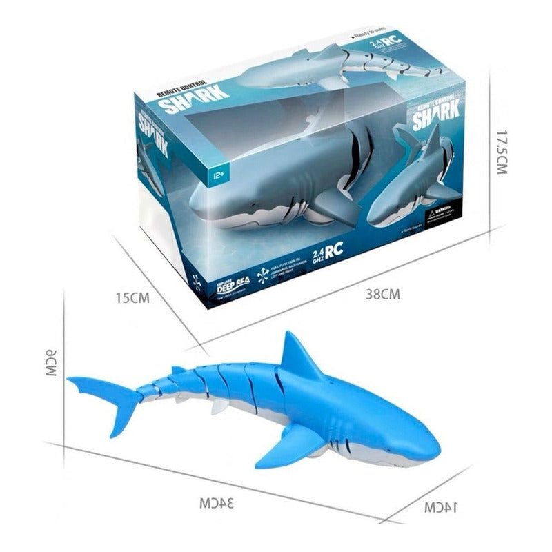 Tiburón A Control Remoto Helices Para Uso En El Agua 38cm