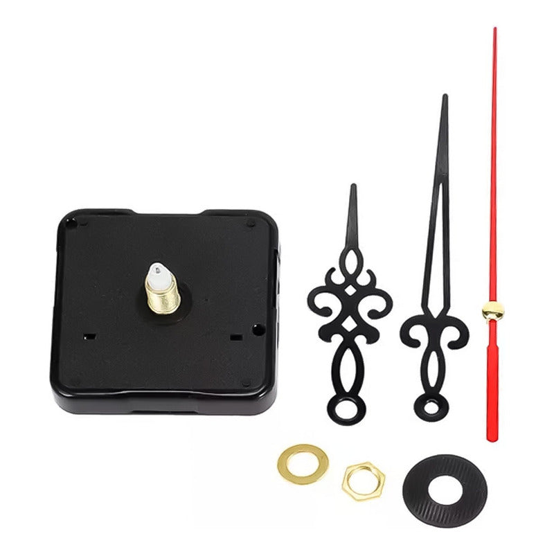 Mecanismo Reloj Modulo Mural 12mm Tribal Silencioso Agujas