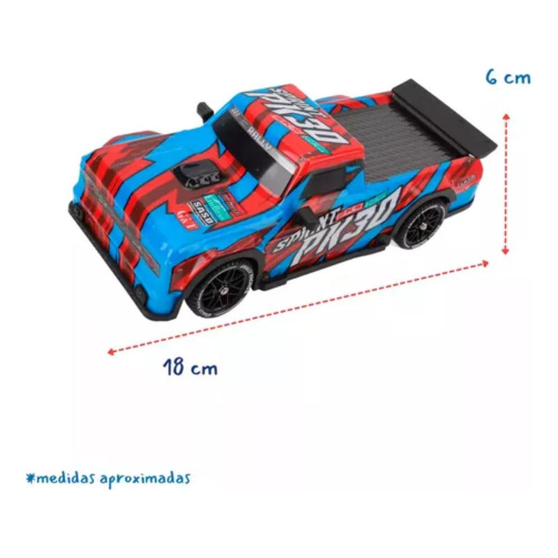 Auto Drift 4x4 C/r Luces Neumáticos Y Frenos De Repuestos
