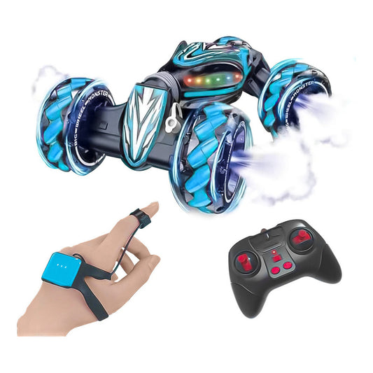 Auto Articulado Ruedas Lanza Humo Control Muñeca Grande 45cm
