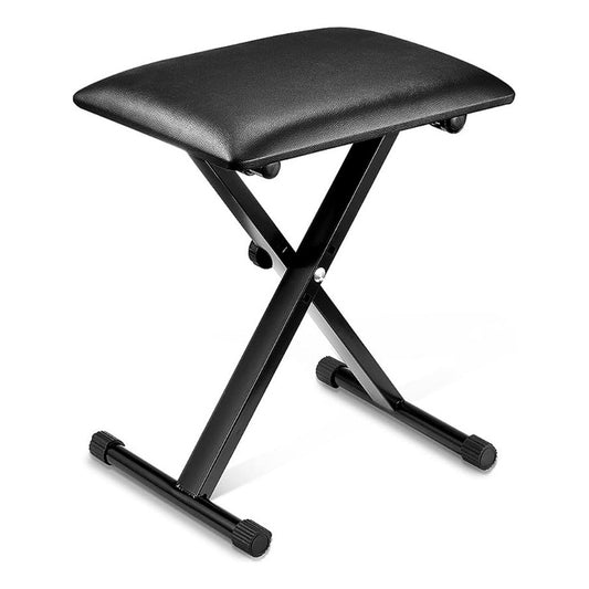 Asiento Sillin Piso Taburete Para Piano Teclado Plegable Ecocuero