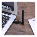 Adaptador Wifi Usb 5g Y 2.4g Con Antena Doble Banda 600mbps