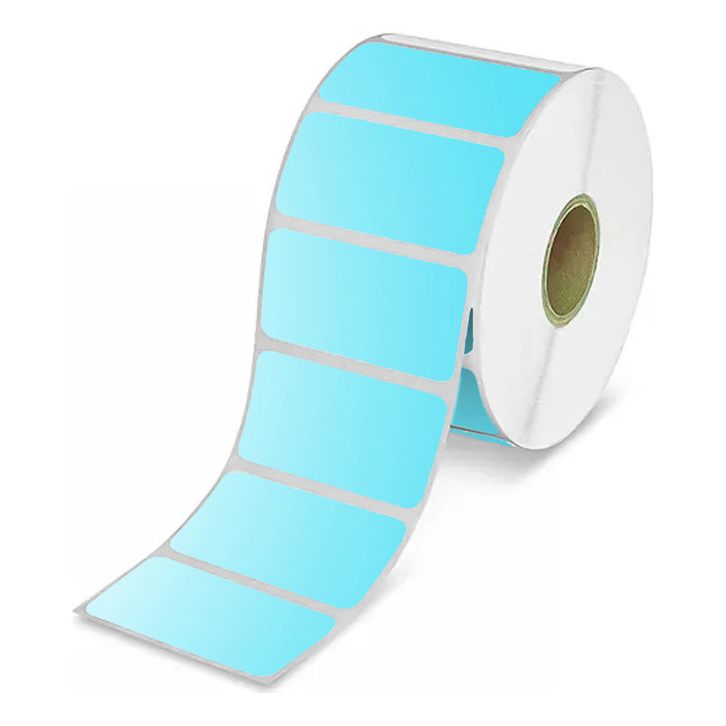 Etiquetas Adhesivas Térmicas 50x30mm Rollo 1000u Azul