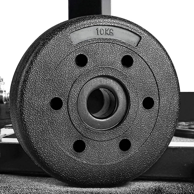 Set 2 Discos Preolímpico Para Pesas 10kg C/u Pvc Boomfit