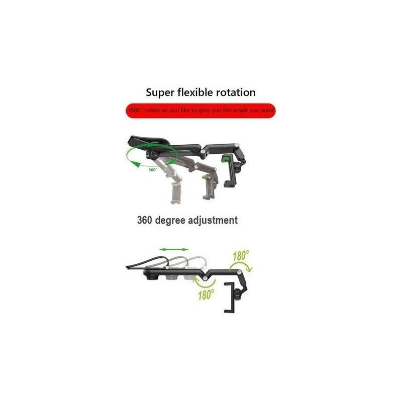 Soporte Celular Auto Clip Visera Tablero Tapasol 360° Brazo