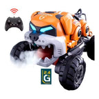 Auto a Control Remoto Bulldog Piruetas Humo Musica 360° 4x4
