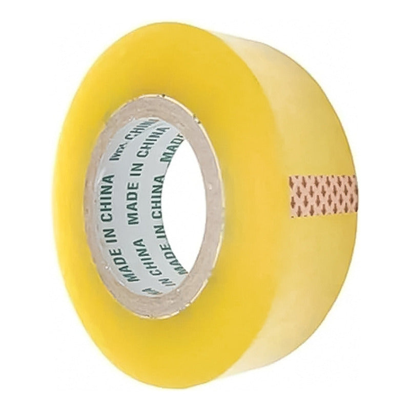 Pack 12 Cinta Embalaje Transparente 300m Y 48mm Ancho