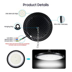 Pack 5 Foco Plafón Led 150w Ip65 Industrial 6500k Luz Fría