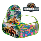 Carpa Piscina Con 100 Pelotas 120cm Niños Dinosaurio Tienda Jurásica