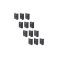 Pack 12 Foco Luz Aplique Solar Led Pared Exterior Luz Calida