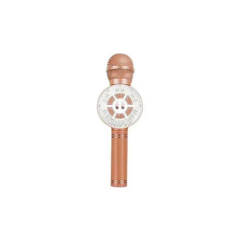 Microfono Karaoke Con Bluetooth Y Parlante Incluye Luces