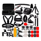Kit Maleta Gopro Accesorios Para Camara Deportiva 50 Piezas