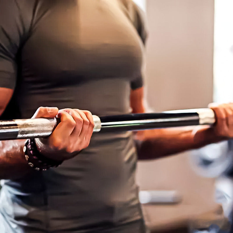 Barra Preolimpica 120cm Recta Cromada Gimnasio Fitness 4.5kg