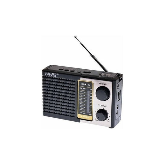 Parlante Radio Recargable Y Pilas Ns-q33u Am Y Fm/sd/usb