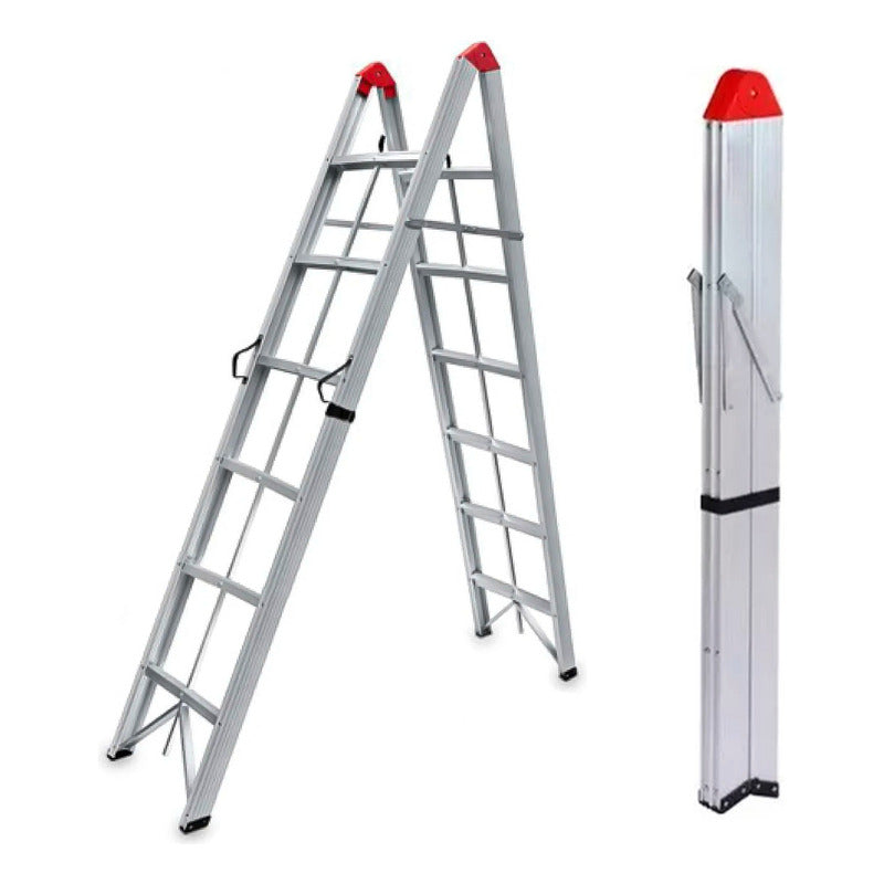 Escalera Magica Plegable Tijera 6 Niveles Fold A Step 2.2mts