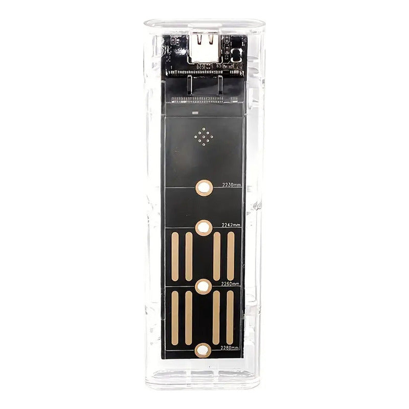 Cofre Ssd M.2 Usb C A Usb 3.1 Case Pcie Nvme 10gbp Acrílico