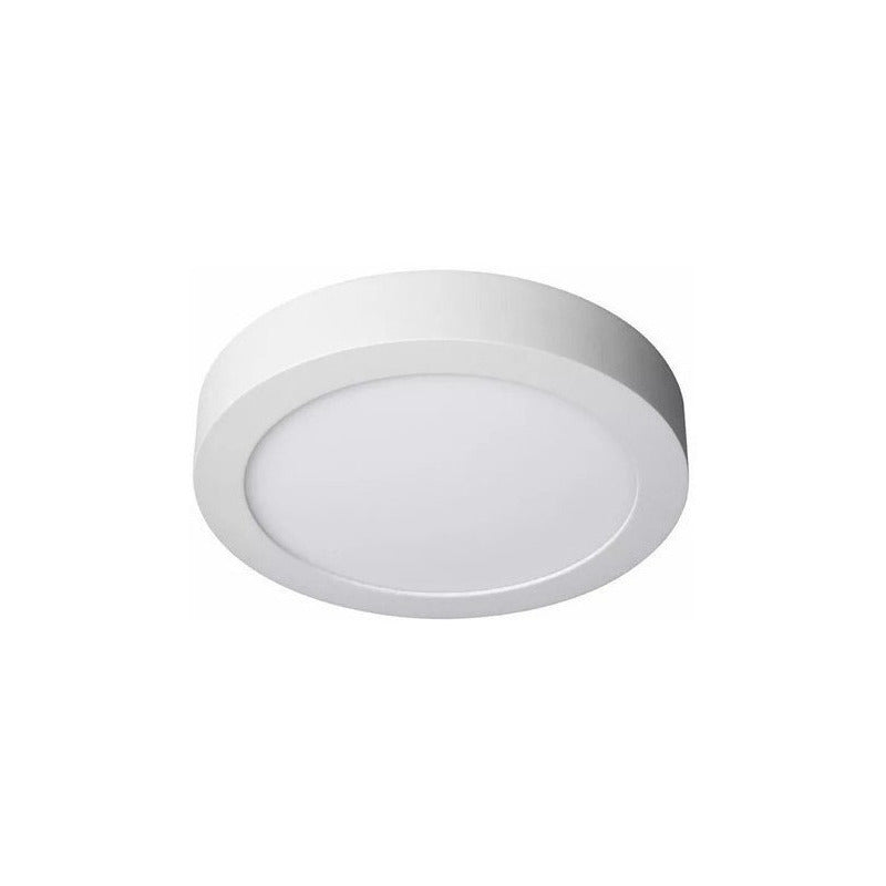 Pack 3 Foco Panel Plafon Sobrepuesto Redondo 18w Blanco Fria