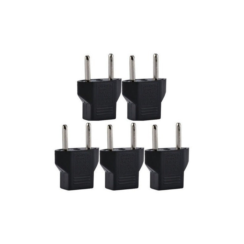 Adaptador Enchufe Americano A Nacional 10a Pack 5 Unidades