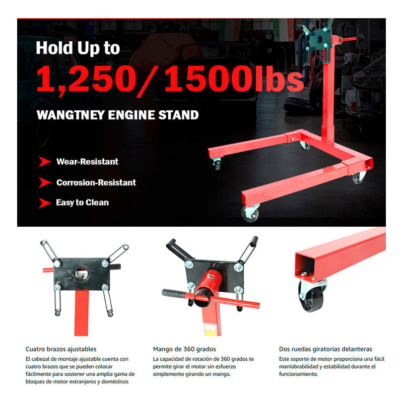 Multibanco Soporte Para Motores 680kg 360° Tipo U