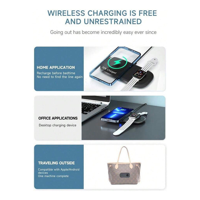Cargador Para iPhone Inalambrico Carga Rapida 15w Magsafe