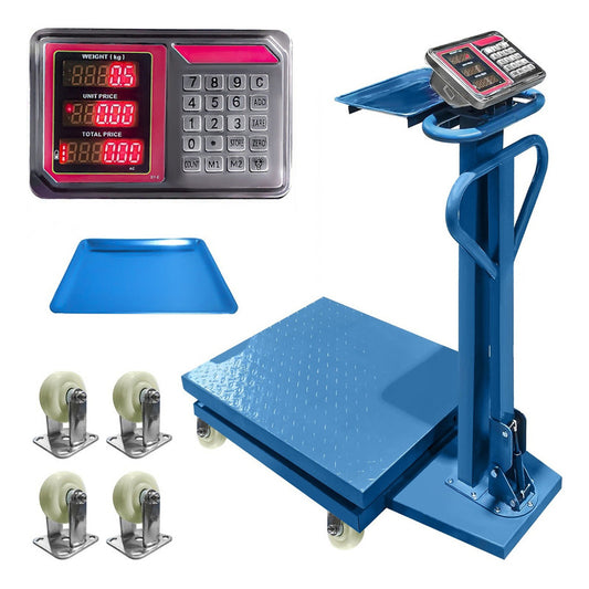 Balanza Plataforma Industrial Con Ruedas Digital 1 Tonelada