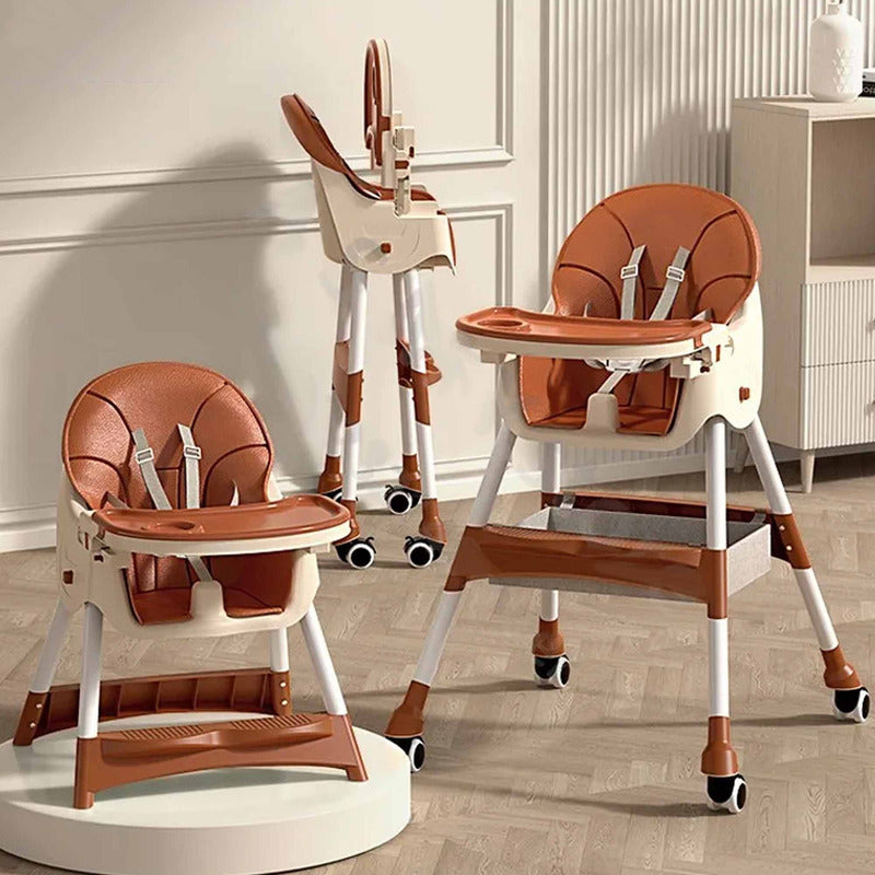 Silla De Bebé Comer Portátil Con Ruedas Kinder