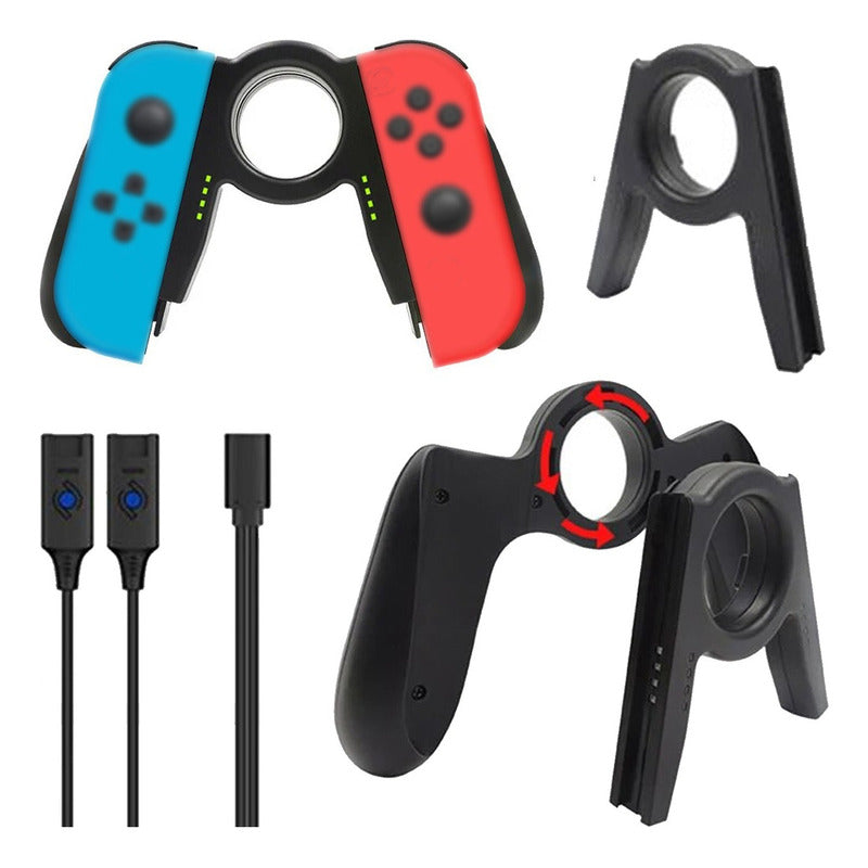 Soporte Handgrip Cargador Joycon Agarre Game Pad Nintendo Switch