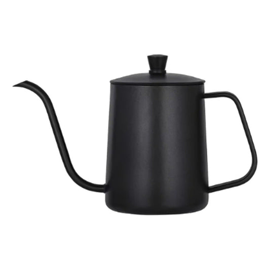 Tetera Cuello Cisne Negra 400 Ml Café Te De Acero Inoxidable