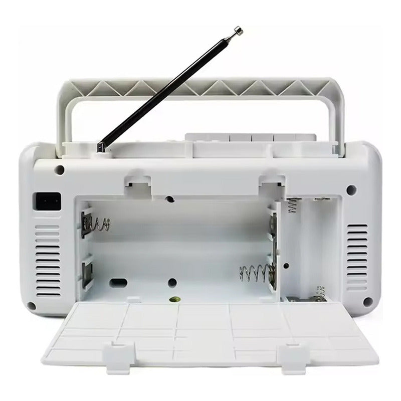 Radio Cassette Bluetooth Am/fm Mp3 Sd Usb Recargable Y Pilas