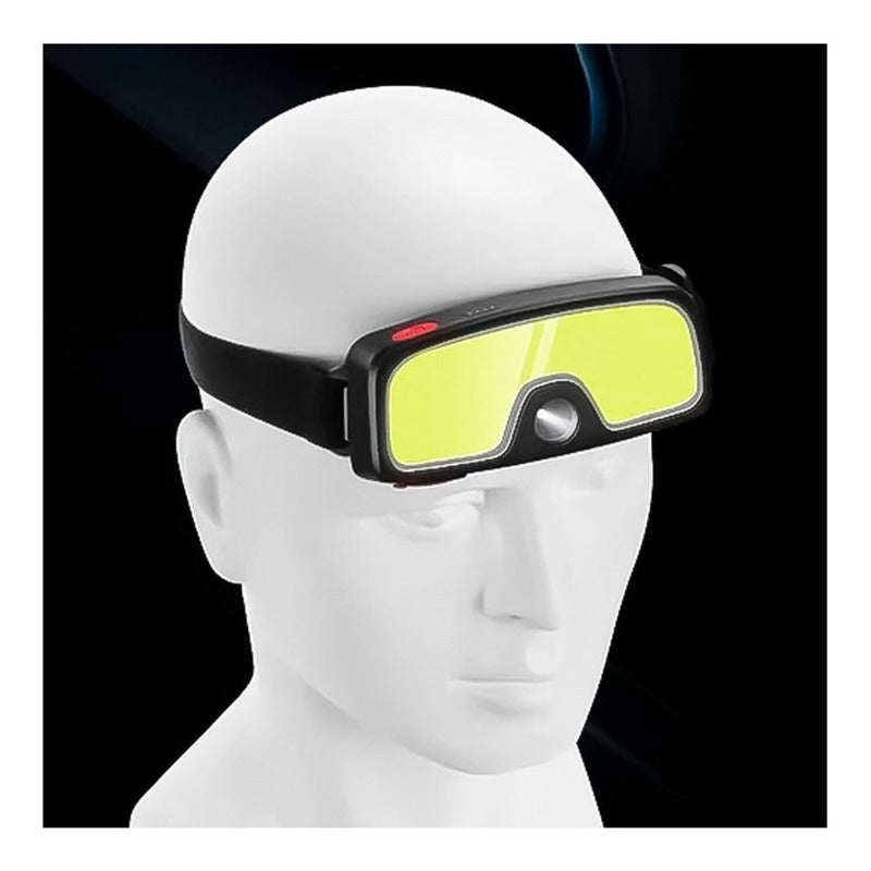 Linterna Frontal Led Minero Recargable 2 Modos De Cabeza Tm