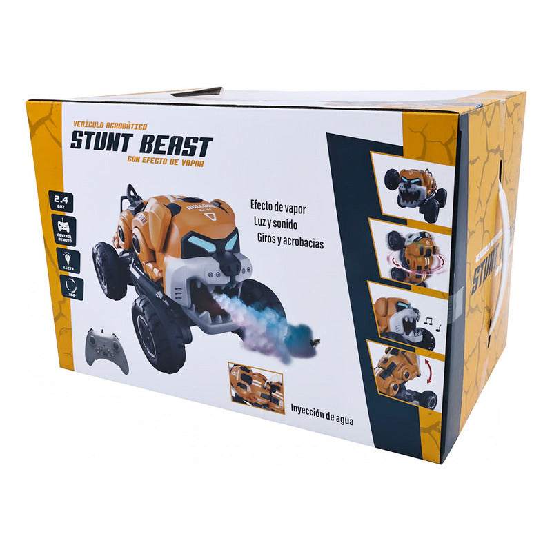Auto a Control Remoto Bulldog Piruetas Humo Musica 360° 4x4