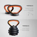 Set Mancuernas Profesional 40kg Kettlebell Barra Boomfit