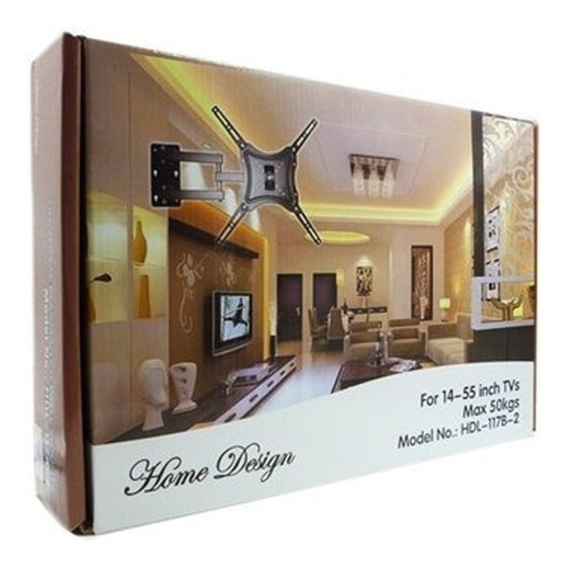 Soporte Tv Brazo 180 Grados 14 A 55  Pulgadas Peso Max 50kg