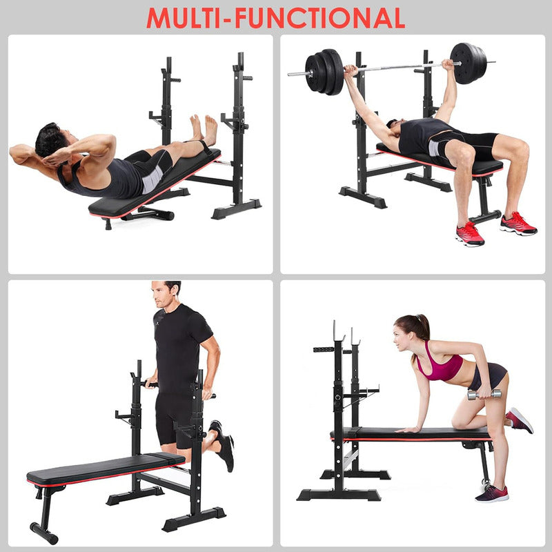 Press Banca Abdominal Reclinable Rack Pesas 5 Nivel