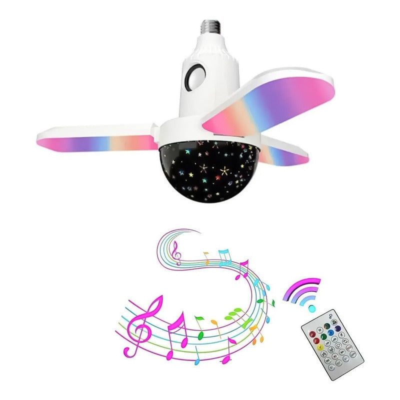 Ampolleta Led Genérica E27 Rgb 60w Con Bluetooth Y Parlante