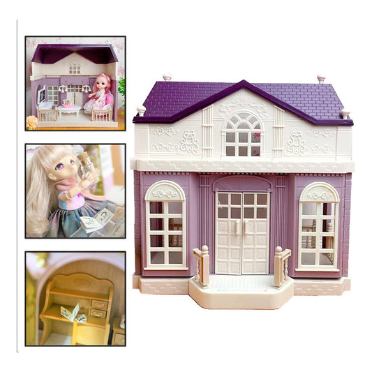 Casa De Muñeca Musica Con Luces De Princess Villa
